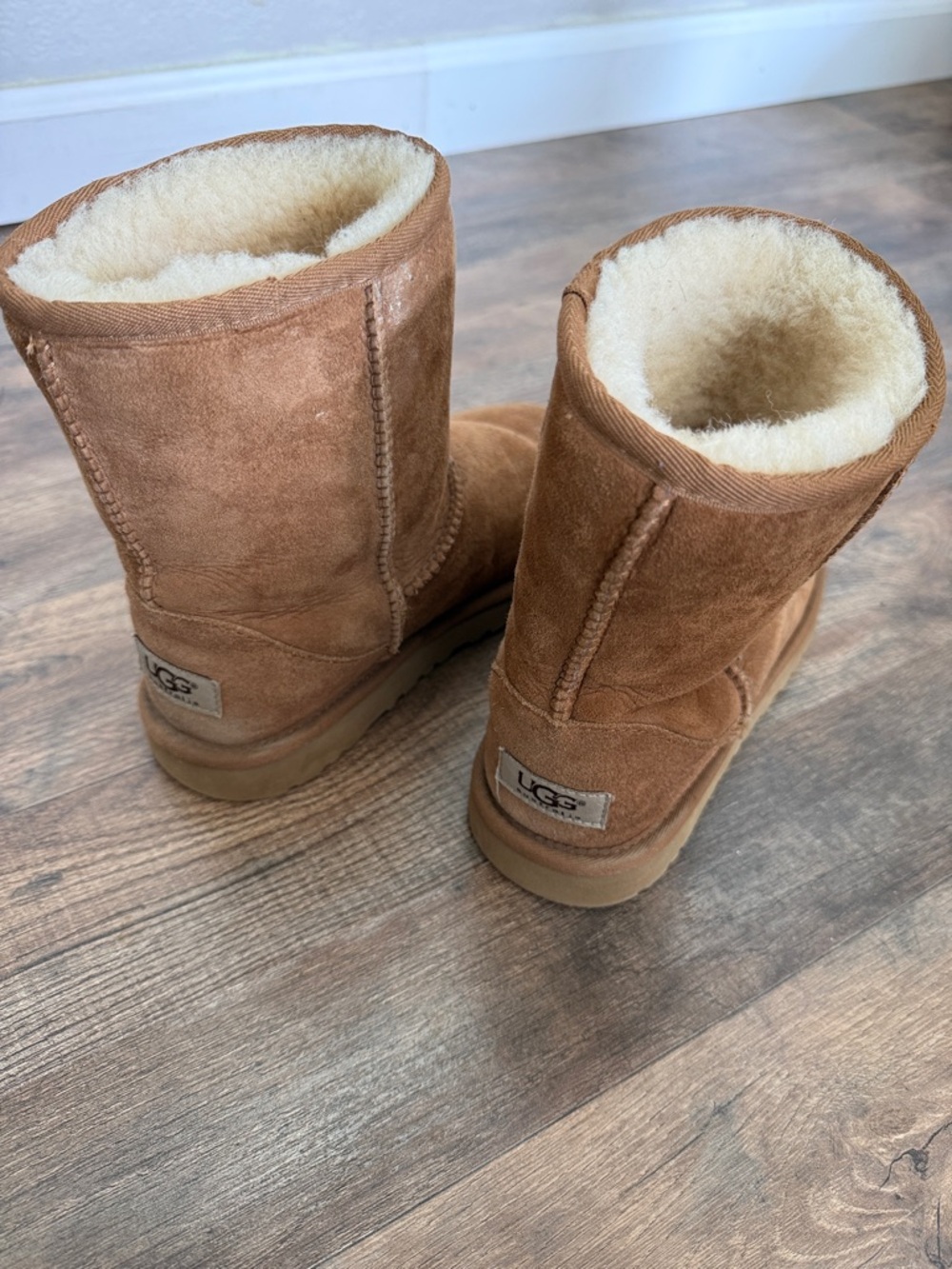 UGG Chestnut Suede Short Boots